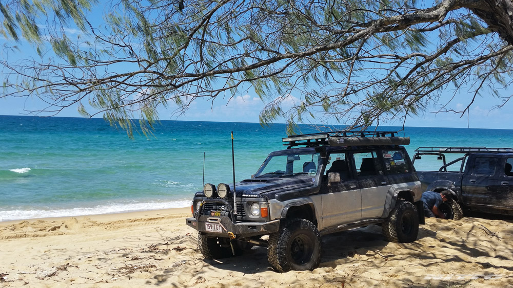 GQ Nissan Patrol Trail Grappler M/T Beach Fraser Island